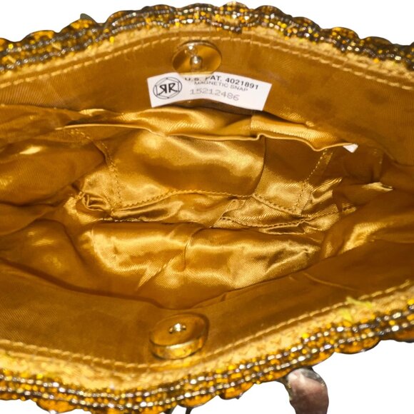 Unbranded Women’s Gold Sequin Beads With Rope Strap Evening Crossbody Bag - Picture 5 of 13